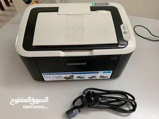  1 طابعة سامسونج ليزر اسود فقط طابعة مكتبية صغيرة للعمل المنزلي والمكتبي