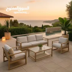  14 جلسات خارجية حديد والمنيوم فاخرة