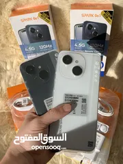  22 شبيه الايفون تكنو سبارك g1 128 جيجا الرام 4GB+4GB كفالة 13 شهر على الجهاز طبعا جديد مع مرفقاته