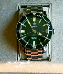  1 Zodiac Green Diver Watch ساعة زودياك