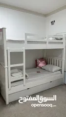  2 Very well mantained king size bed,  IKEA children's bunk bed and 4 seater dining table for SALE