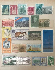  12 طوابع بريدية أثرية من مختلف التراث و البلدان