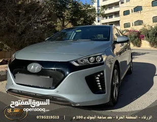  1 ‏ ‏HYUNDAI IONIQ ELECTRIC  2018 , فتحة , كراسي مدفأه , تقطع مسافة في الشحنة الواحدة 250 كم  ,