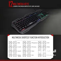  6 iMICE Gaming Keyboard Modail AK-400 كيبورد جيمنج اي مايس مضيئ