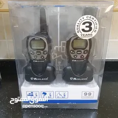  2 والكي تالكي walkie talkie جهاز اتصال لاسلكي من ايطاليا بمدى 10+ كيلو متر