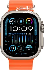  2 Apple Watch Ultra 2 GPS 49 mm + Cellular Titanium One-Size Smartwatch (4,9 cm/1,92 Zoll, Watch OS 10