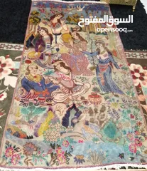  1 سجادة إيراني رباعيات الخيام عمل يدوي iran carpet