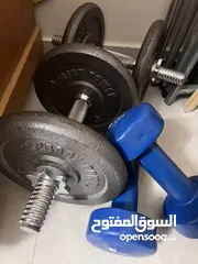 5 دامبل حديد و دامبل مطاط للمبتدئين من المنزل