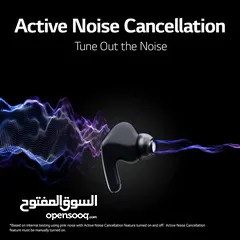  3 LG Active noise cancelling Bluetooth earbuds - ال جي سماعات بلوتوث