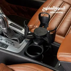  2 حامل أكواب السيارة الدوار 2 في 1 - ABS متين، إكسسوار داخلي متعدد الوظائف للسيارة والمركبات والشاحنات