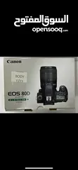  1 للبيع علبه الكاميرا 80D و عدسة 2
