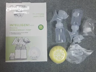  3 جهاز شفط الحليب النسائي الكهربائي قطعتين شفط رضاعتين اصلي و مكفووول شفاط حليب طبي