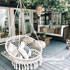  1 ‏ swing chair   مرجوحة تعليق كلش حلوة وتنطي لمسة ناعمة للم