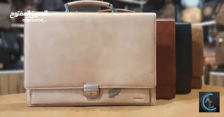  4 Leather laptop and office bags حقائب جلدية للكمبيوتر المحمول والمكتب