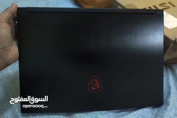  10 لابتوب جيمينج msi شبه جديد gf63 thin10sc