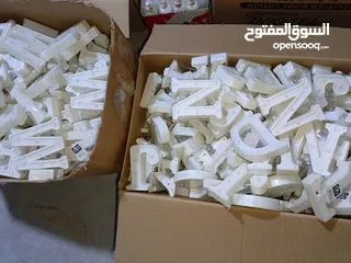  6 احرف مضيئه عظم  تعمل بطاريات قلم بسعر حرق شروات 20 قرش