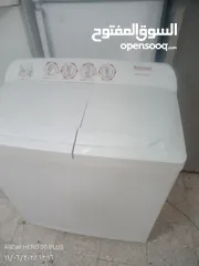  1 غساله حوضين  ناشونال سونك 17كيلو   100% بحاله ممتازه  الصوره تغني الشرح