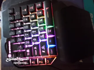  2 كيبورد +ماوس للالعاب قيمنج للهاتف أو شاشات كمبيوتر كثير مرتب