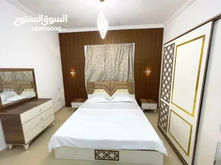  9 اول ساكن افخم واجمل استوديو مفروش بالكامل مع مطبخ منفصل للايجار الشهري في ابرااج الياسمين