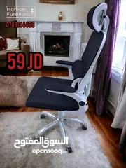  6 كرسي كمبيوتر مريح طويل الجلوس مع مسند الظهر مقعد مريح كرسي مكتب للمنزل المكتب غرفة النوم