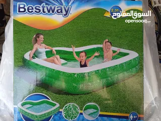  4 بركة  BESTWAY / INTEX جلد اصلي  من الشركة الاصلية