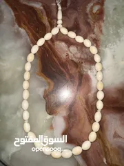  1 مسبحة عاج اصلية  من أنغولا يرجى قراءة الوصف