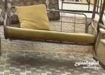  3 كنب للحديقة او البلكونه نضيف ومرتب مع مرجيحه وخيمه
