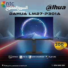  1 MONITOR DAHUA 27" 75HZ QHD FLAT IPS