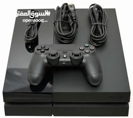  1 جهاز بلاستيشين 4 فات (PS4 FAT) مستعمل للبيع