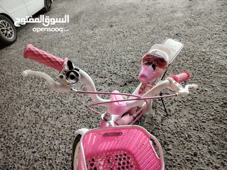  4 Charming Pink Kids' Bicycle with Basket – Perfect for Girls!