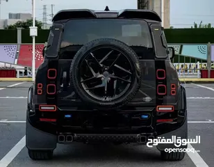 1 Exhaust Pipe fits for Defender 110 130 2020-2025 3PCS Black Tail Pipe