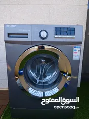  1 غساله SHARP  شبه جديده استخدام بسيط بحاله ممتازه جدا