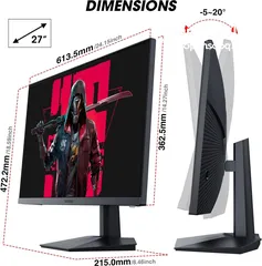  4 عرض لنفاذ الكمية شاشة KOORUI 27INCH 165HZ IPS GN06 بسعر مغري