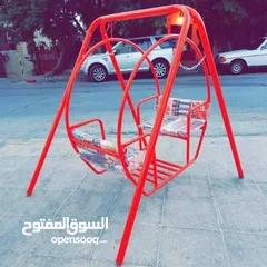  5 مرجيحة مزدوجة للاطفال   تمنح الطفل جوا من المتعة واللعب  مرجيحه حديد بمواصفات عاليه وتصنيع
