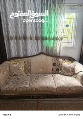  1 طقم كنب 9مقاعد للبيع لتواصل  بحالة ممتازة