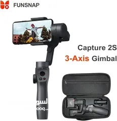  1 Funsnap Capture 2s 3-Axis Handheld Gimbal Smartphone Stabilizer and Action Camera كابشر 2 اس