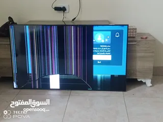  2 شاشة سامسونج سمارت مكسورة