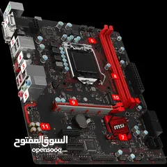  3 معالج (cor i5 7400) + مذربورد msi b250gaming bro ( مستعمل بحالة ممتازة)