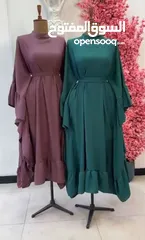  3 فستان ملكي  خامة صوفيا صيفي  القياس فري سايز
