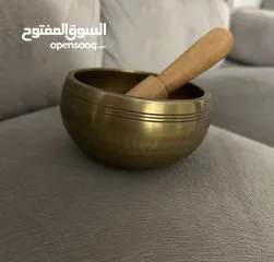  1 وعاء التامل التيبتي Tibetan singing bowl