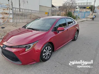  6 كورولا هايبرد 2022 وارد امريكي بطاريه ليثيوم  لون خمري
