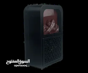  3 مدفأة منضدية منظر الحطب صغيرة