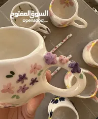  7 أكواب وفناجين سيراميكية إيرانية – صناعة يدوية بجودة عالية وتصاميم فريدة mug ang cup from iran