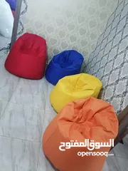  14 بفات بين باق bean bag مقاعد قماش ووتر بروف محشو بوليسترين. خدمة التوصيل لجميع المحافظات