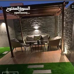  7 تركيب مظلات خشب براجولا مع الاشعه للكراجات والبلكونات والحدائق
