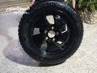  1 للبيع جنط 15 5 براغي كاوشك جديد بحبرو حبه وحده
