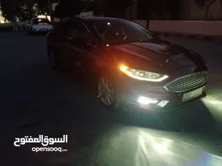  4 بسم الله ما شاء الله   فورد فيوجن 2017 لون خمري مميز للبيع ورقم مميز 7جيد فحص كامل للبيع