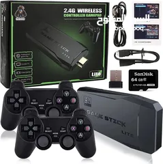  1 جهاز ألعب game stick 4k lite للبيع