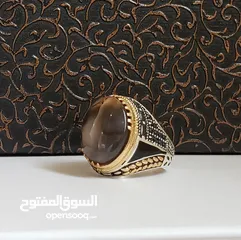  13 خواتم فضه صياغه يمنيه شبابيه مرصعه بالعقيق اليمني الأصيل
