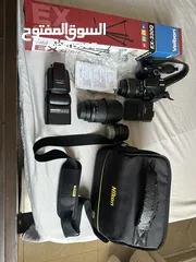  1 Nikon D3200 rarely used with 3 lenses+ flash + tripod